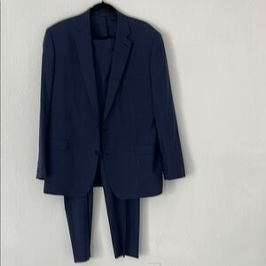 Ralph Lauren Blue Classic Suit Professional Style